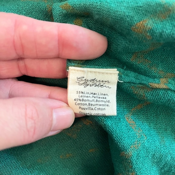 Gudrun Sjoden Vibrant Green and Gold Midi Dress - Picture 2 of 8